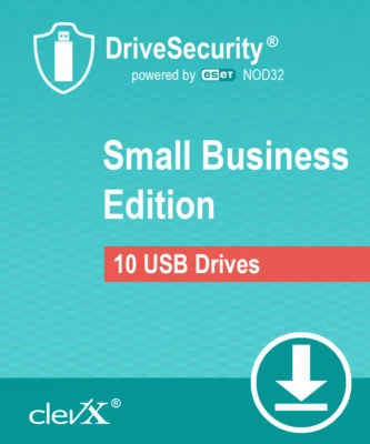 ClevX DriveSecurity Antivirus alimentado por ESET - 10 USB/1 año Windows y Mac Foto 1 de 2