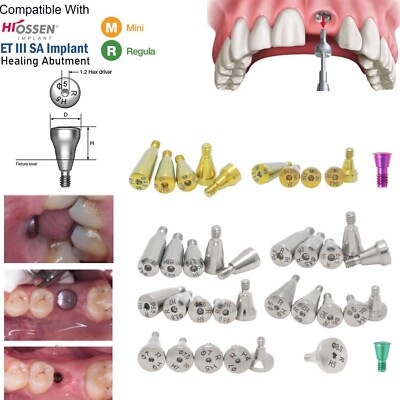 US OSS Dental Caps Healing Abutment Cap Mini Regular Platform Fits Oss Hiossen