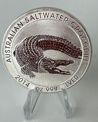AUSTRALIA 1oz 銀貨 2014 CROCODILE .999 Buy 2014 Australian Silver Saltwater Crocodile Coins l JM