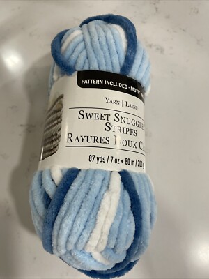 Loops & Threads SWEET SNUGGLES STRIPES in BLUEBELL 87yds/80m 7oz/200g