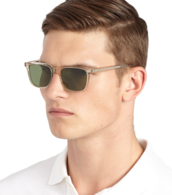 OLIVER PEOPLES OLIVER SUN 51 mm in Light Silk/ Green C MSRP $564