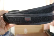 DUTYMAN Mens THICK Stitched Black Nylon Hook & Loop Belt 1.5/8 Wide #5141 50-54