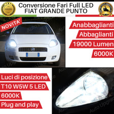 CONVERSIONE FARI FULL LED PER FIAT GRANDE PUNTO 6000K CANBUS + LUCI DI POSIZIONE