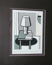 Roy Lichtenstein "The Poetry Project" Poster Print Matted offset Lithograph 2019