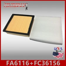 FA6116 FC36156 Cabin &Air Filter COMBO for Jeep Grand Cherokee 3.6L Engine 11-16