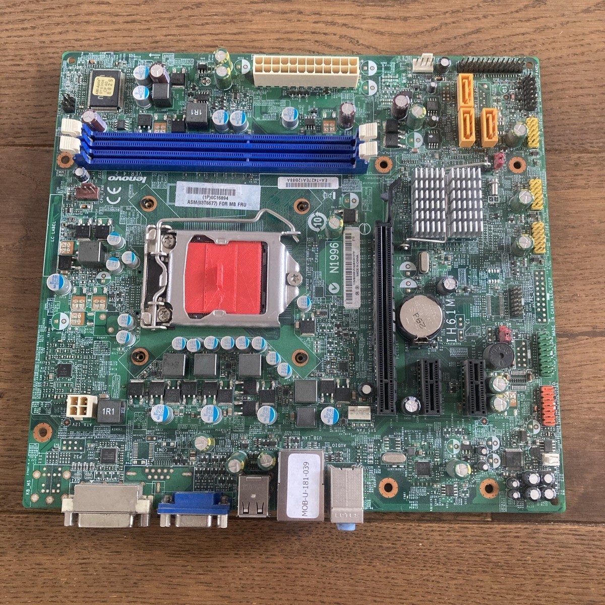 Lenovo Ih61m Motherboard Manual Lenovo N1996 Motherboard เมนบอร์ด