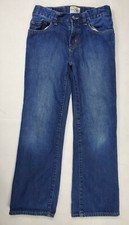 THE CHILDREN'S PLACE ADJUSTABLE WAIST BOOT CUT BOYS DENIM JEANS SZ 10 INSEAM 24"