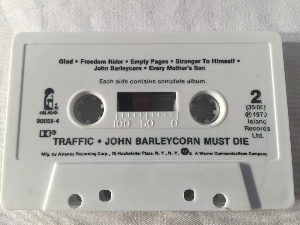 😍VINTAGE Traffic John Barlycorn Must Die - ORIGINAL Cassette Tape Island 1970🎵 - Image 3 of 4