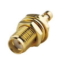 2X SMA Female Bulkhead Mount Solder Connector for IPX U.Fl 1.13mm Coaxial Cable