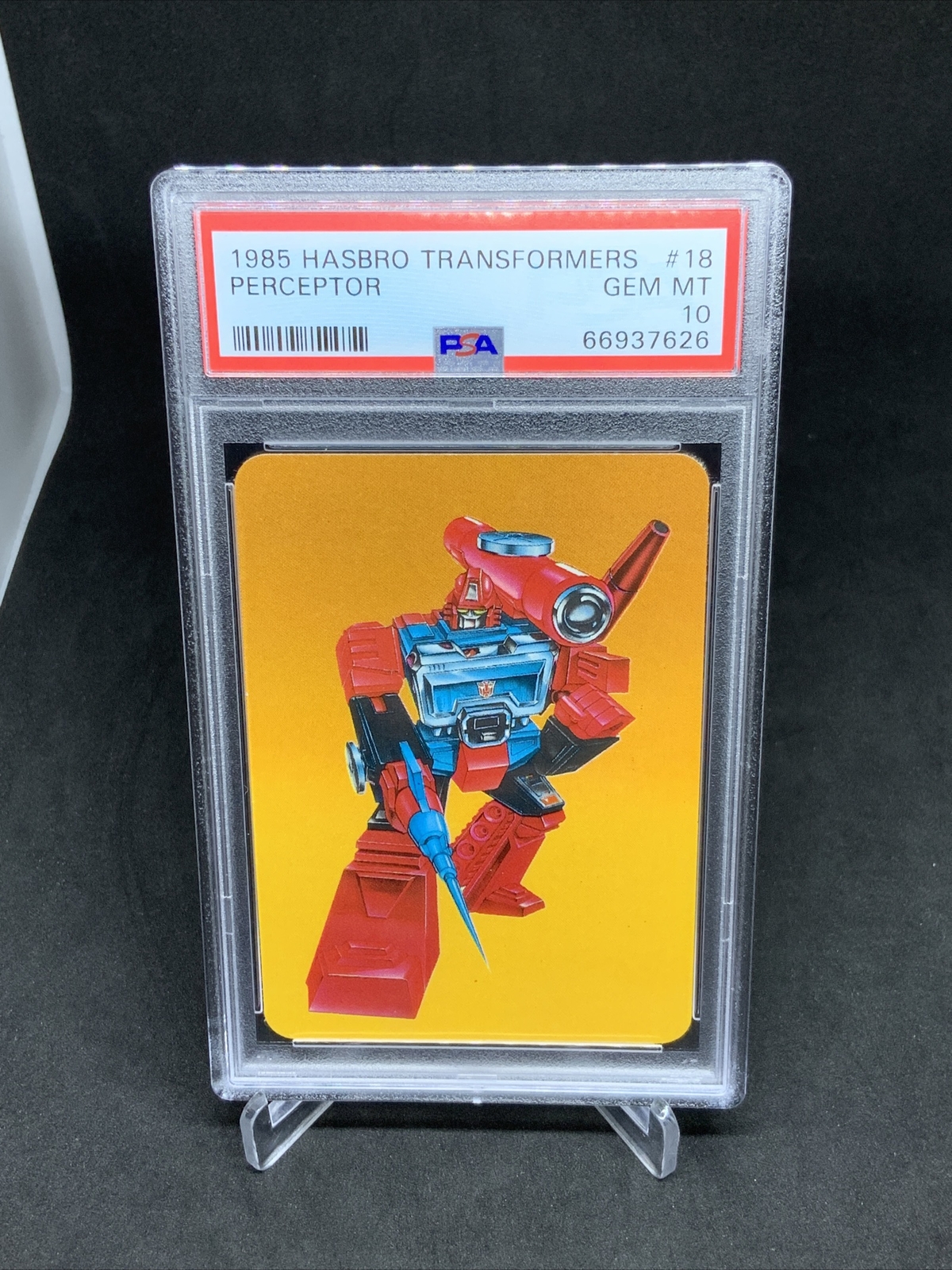 1985 Hasbro Transformers #18 Perceptor PSA 10