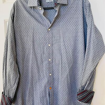 Thomas Dean Dress Shirt Mens XL Gray Multi Pattern Striped Long Sleeve Button Up | eBay Thomas Dean Dress Shirt Mens XL Gray Multi Pattern Striped Long Sleeve Button Up | eBay