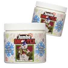 DecoArt SnowTex - 2 Pack 16oz Premium White Dimensional Paint On Fake Snow Paste