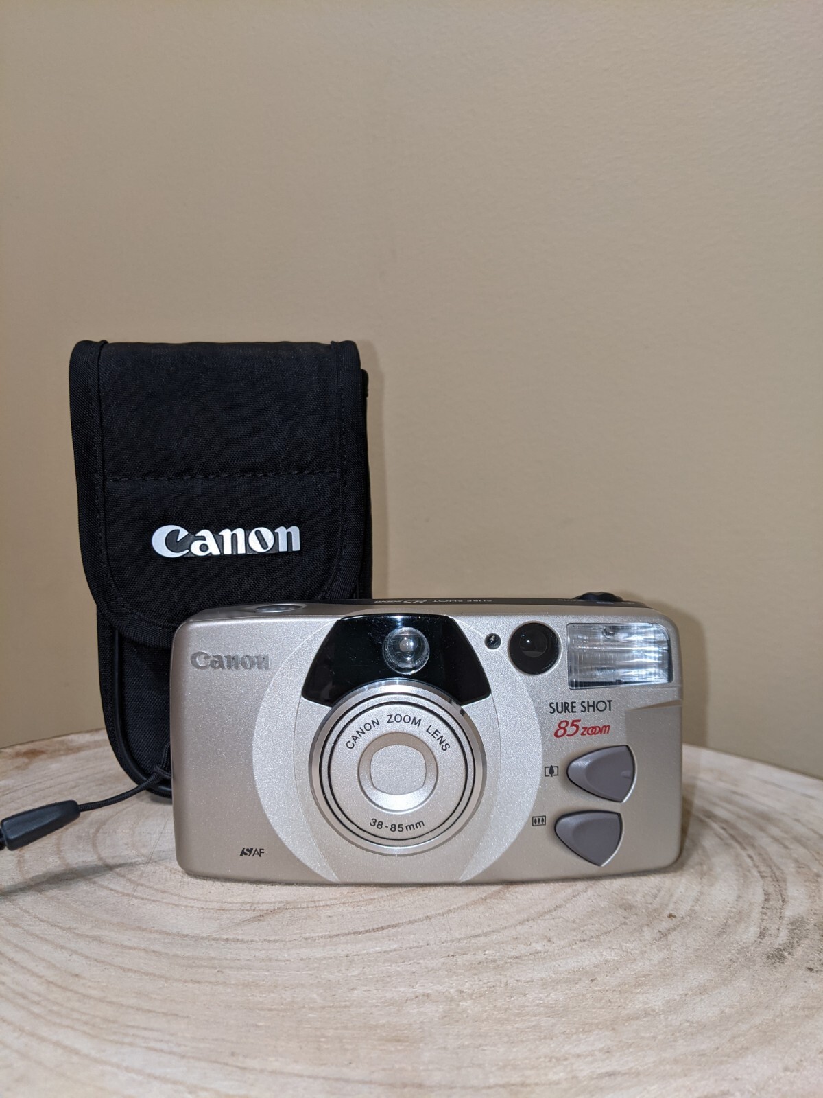 Canon Sure Shot 85 Zoom 35mm Point And Shoot Film Camera w/ Case! eBay