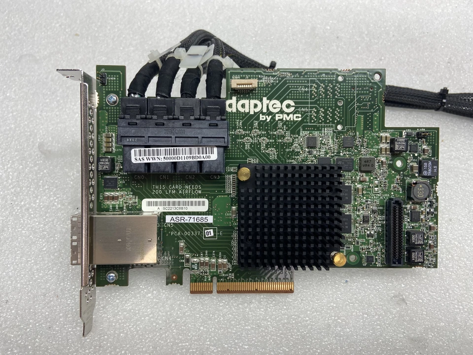 Adaptec ASR-71685 2274700-R 16port 8 port PCIe 3.0 SAS/SATA 6Gbps RAID adapter - Image 2 of 4