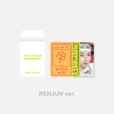 NCT DREAM 7th ANNIVERSARY OFFICIAL MD GOODS LUCKY CARD SET +