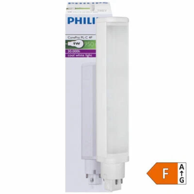 LED Kompaktlampe G24-3 4 Pin 9W 4000K Philips COREPRO LED PLC - Bild 1 von 2