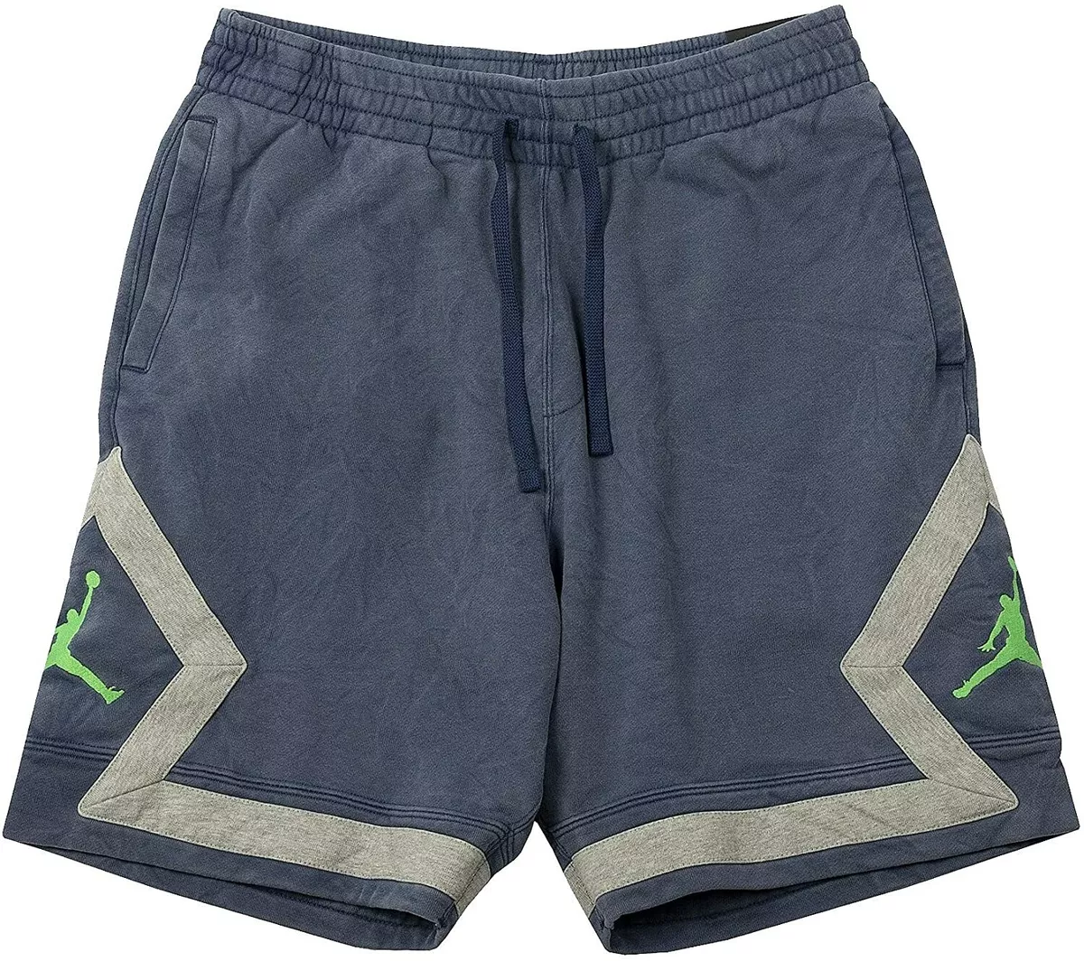 Nike Men's L LARGE Jordan Legacy Diamond Shorts French Terry Indigo Fog CW0803