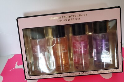 4 PCS GIFT SET VICTORIA'S SECRET *THE BEST OF MIST* FRAGRANCE MIST