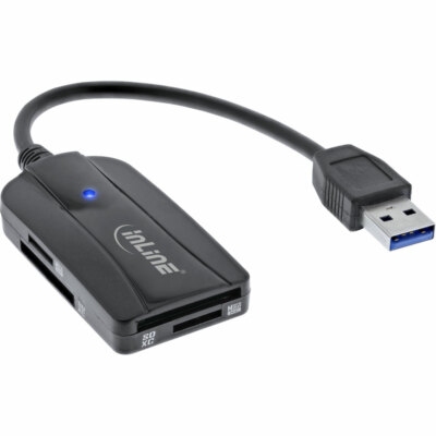 InLine  Card Reader USB 3.1 USB-A für SD/SDHC/SDXC microSD UHS-II kompatibel