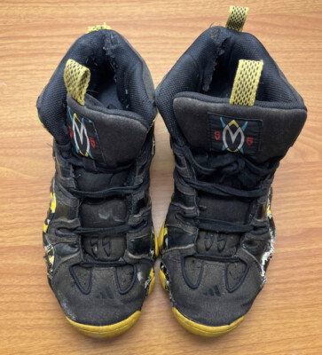 Adidas Crazy 8 Dikembe Mutombo Black Yellow Size 8.5 Sneakers 