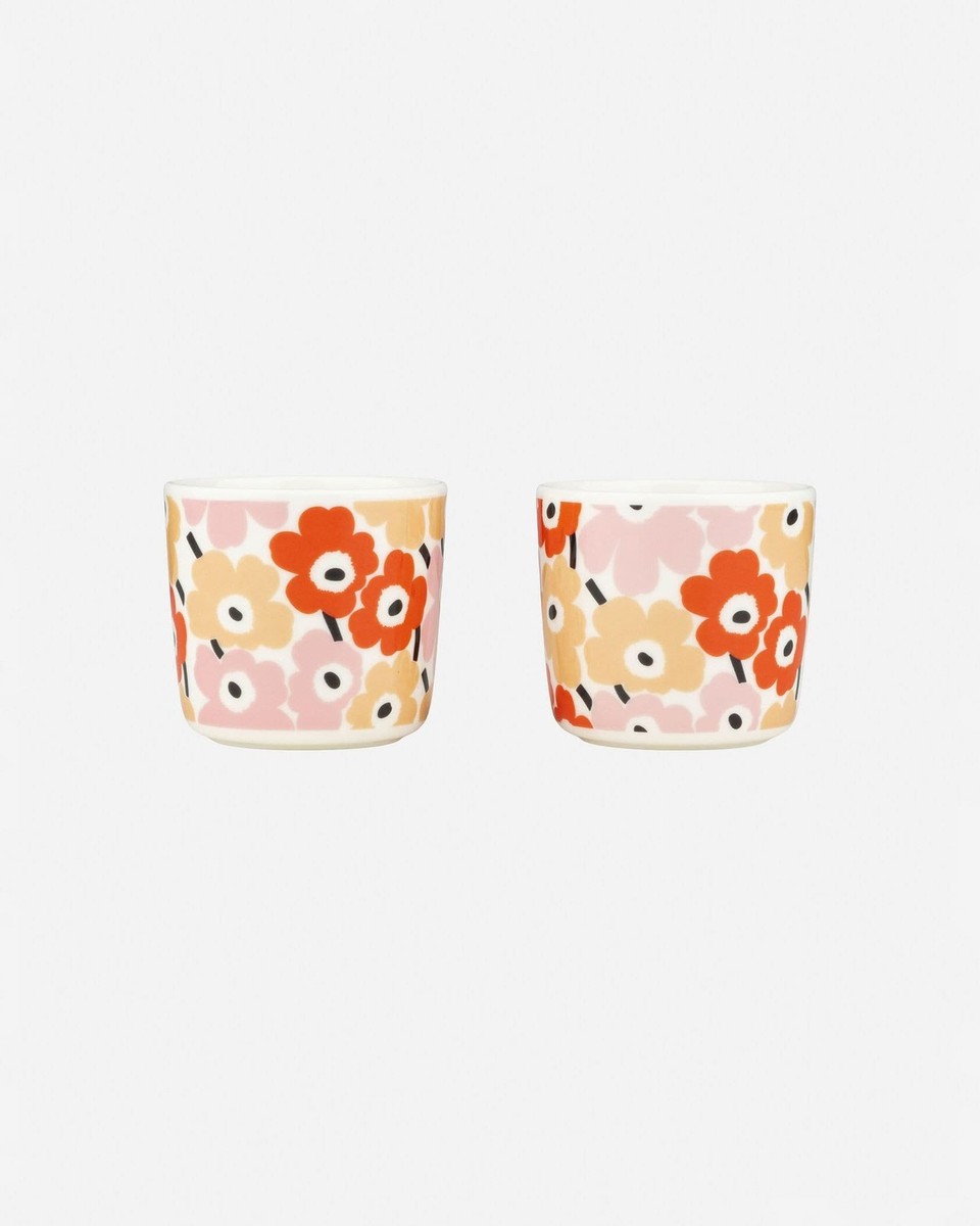 Marimekko 缶 5個セット　ウニッコ　新品 Marimekko [Japan Exclusive] Pikkuinen Unikko Coffee Cup Set