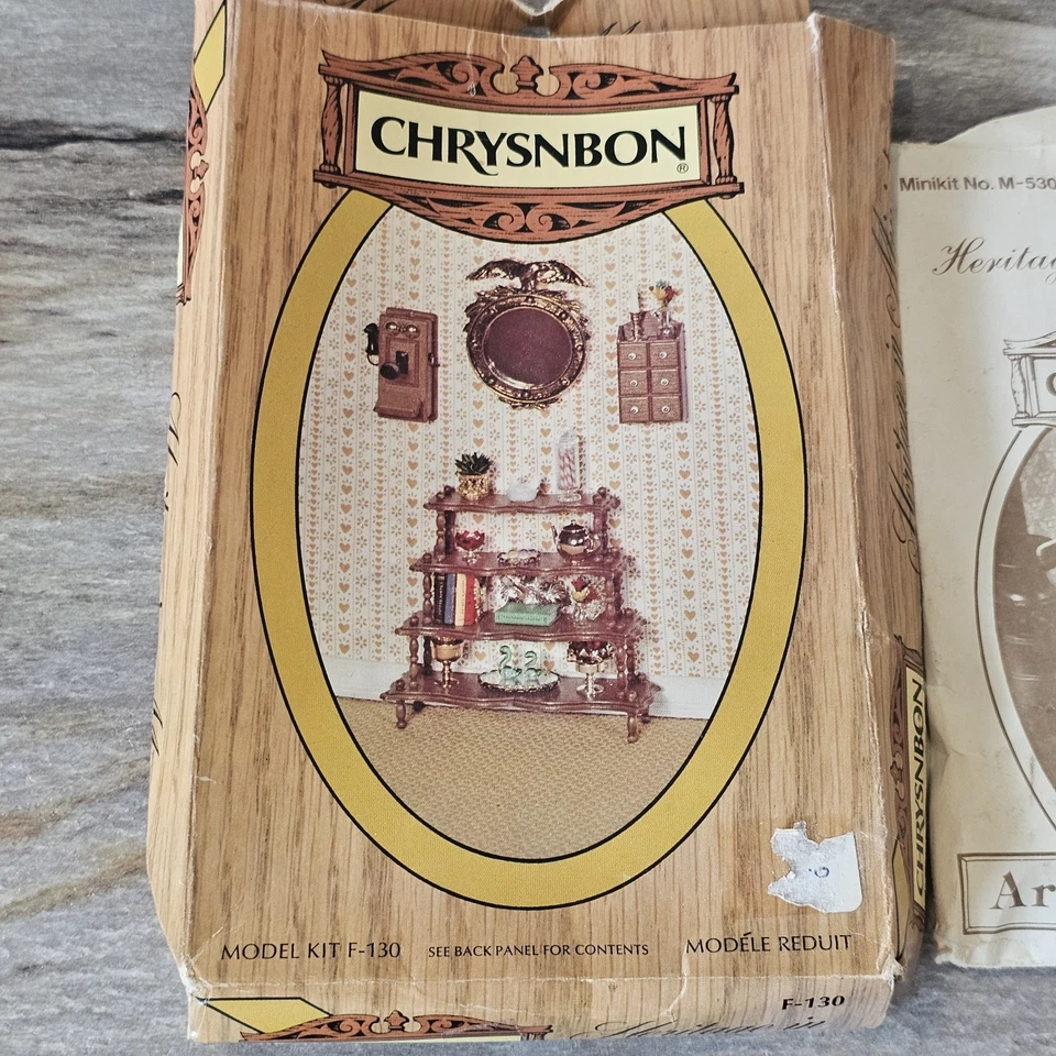 LOTE Kits de Móveis para Casa de Bonecas Chrysnbon House Of Miniatures Cadeira Parcial - Imagem 4 de 4