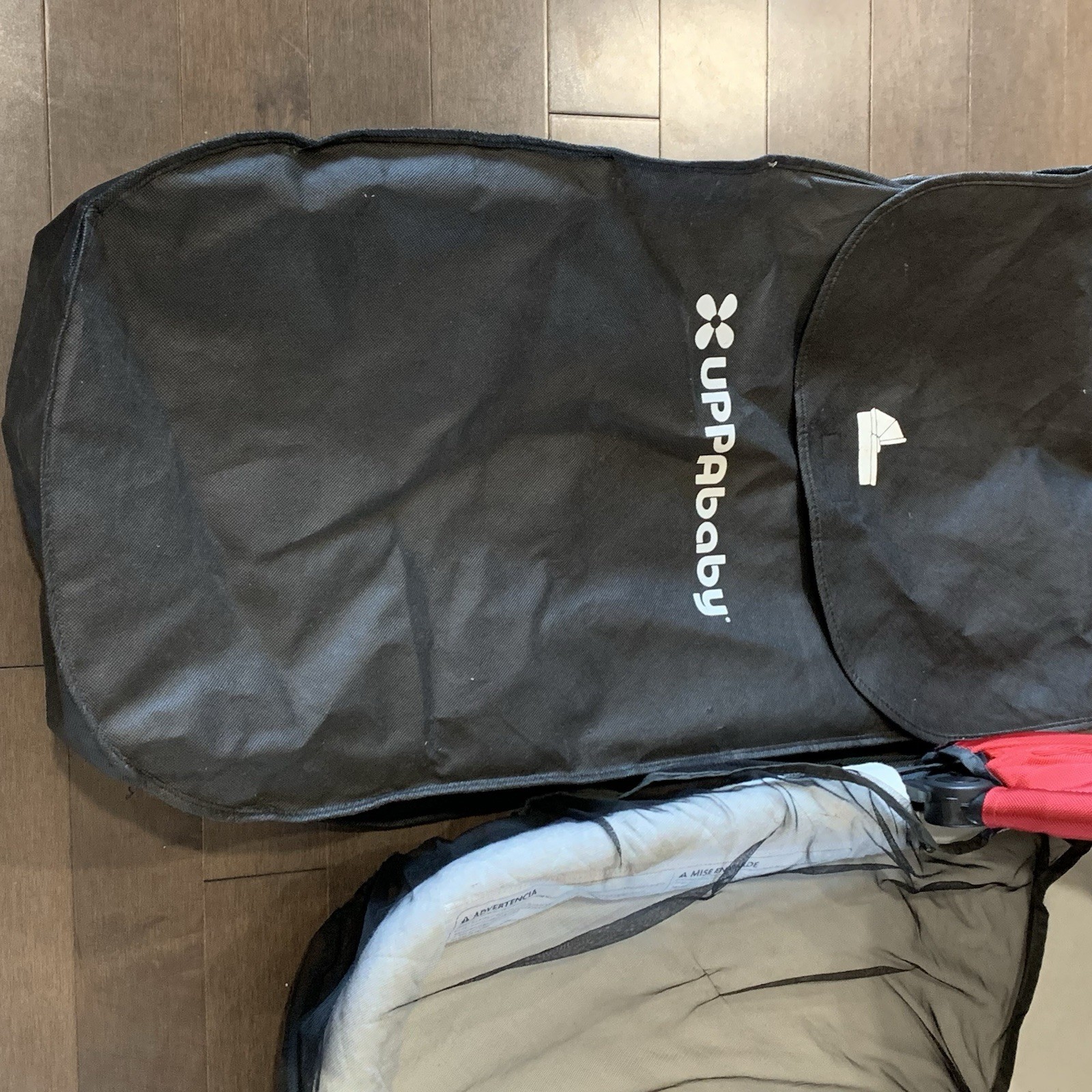 UppaBaby 2012  Universal BABY BASSINET w/ Mattress Mosquito Net Travel Bag Red