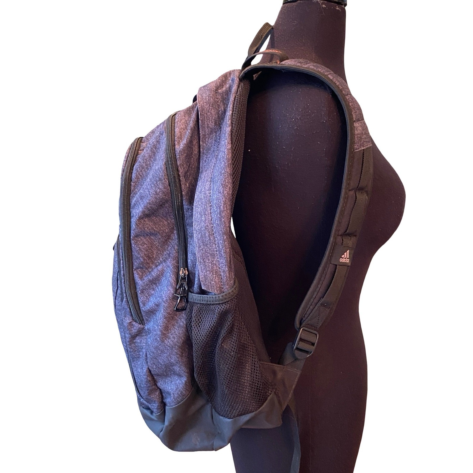 Adidas LoadSpring Backpack Gray/Orange Laptop Bag… - image 3