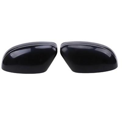 A set of side black Rear view wing mirror cover for Ford Focus 2012 cap casing