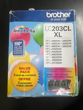 Brother LC2033PKS 550 Page-Yield Innobella Ink - Cyan/Magenta/YL 3/Pack 9169OB