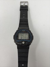 Vintage Casio TS-100 Thermometer World Time Digital Watch Rare 100m Resist 1985