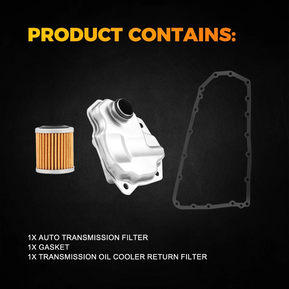 Auto Transmission Filter Oil Pan Gasket Kit For 2007-18 Nissan Rogue Altima Juke - Image 3 of 4