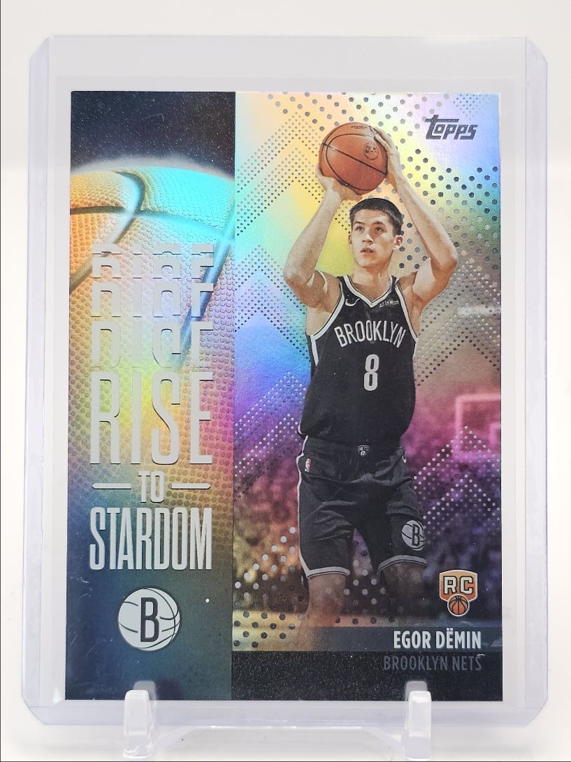 EGOR DEMIN 2025-26 TOPPS RISE TO STARDOM ROOKIE RAINBOW FOIL RC Q2264