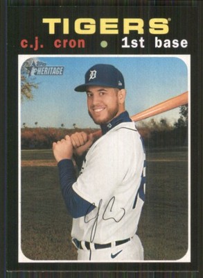 2020 Topps Heritage #591 C.J. Cron Detroit Tigers 3085