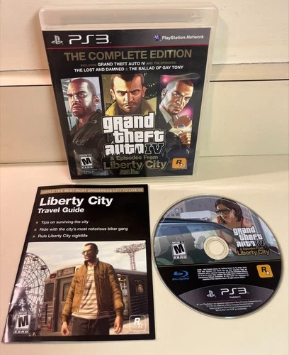 Grand Theft Auto IV Complete Edition PS3 Game + Episodes Liberty City Expansions