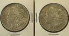 Lot of 2 Bullion Morgan Silver Dollars 1921 Two 90% Silver $1 US Coins Face