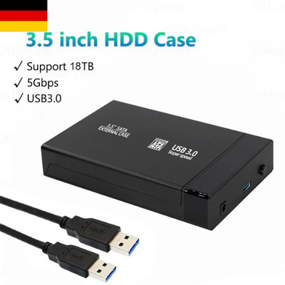 USB 3.0 Externe Festplattengehäuse für 2,5 & 3,5 Zoll HDD SATA SSD Gehäuse 2026