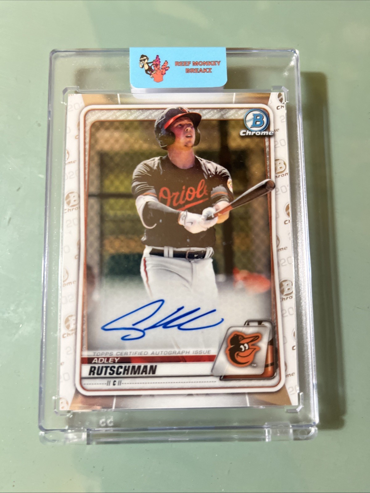 2020 Bowman - Chrome Prospects Autographs Adley Rutschman #CPA-AR (AU, RC)