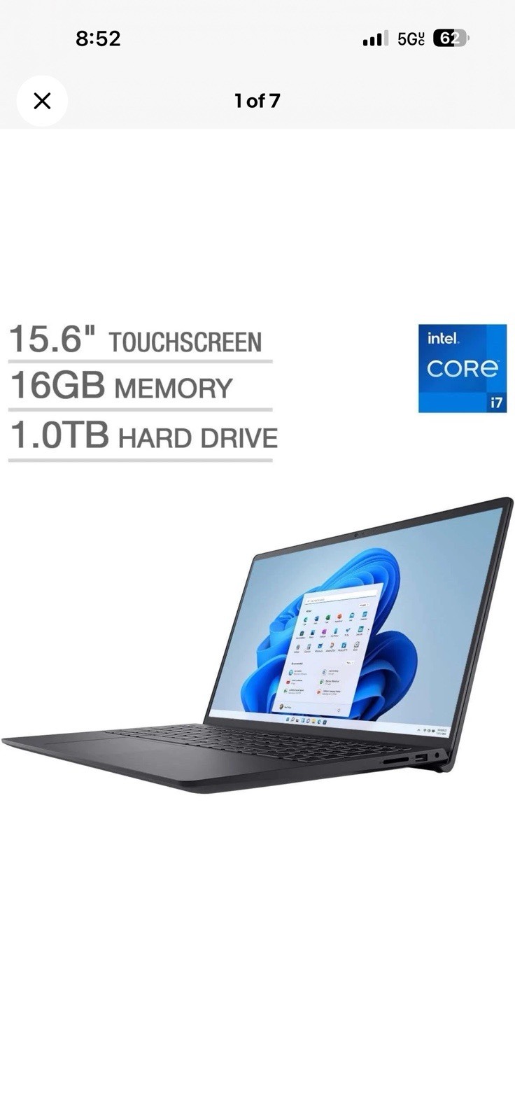 Dell Inspiron 15 3511 Laptop with i7 Processor