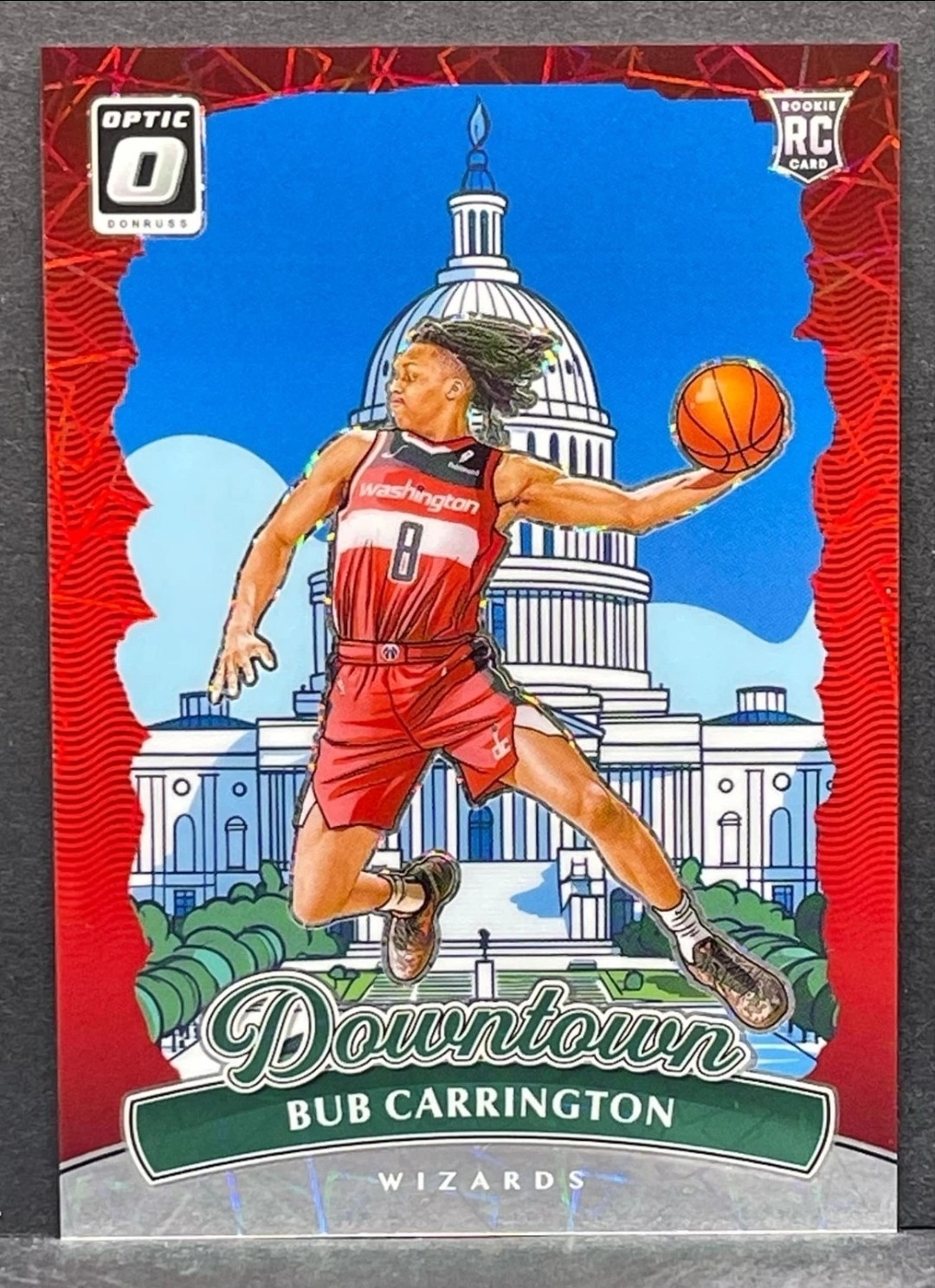 2024-25 Panini Donruss Optic Bub Carrington Downtown Rookie Case Hit SSP RC #27