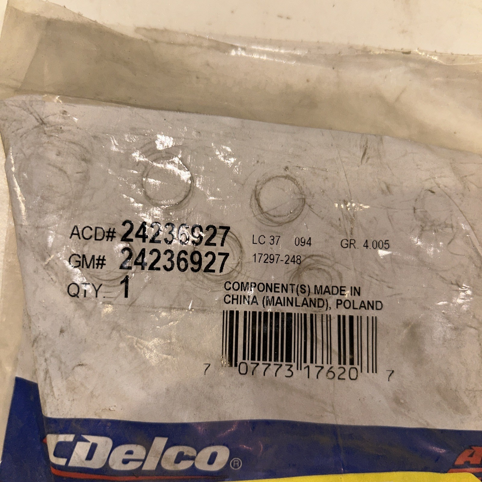 AC Delco Kit 24236927 Automatic Transmission Seal