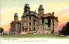 Hall Of Languages Syracuse University New York NY 1905 Rotograph Postcard UDB