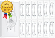 Bates Light Switch Guard Cover, 12 Pack, Clear, Toggle Switch Cover, Child Proof