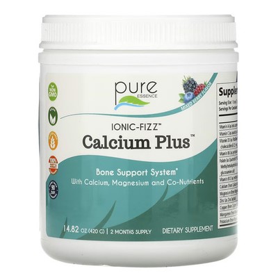 2 X Pure Essence, Ionic-Fizz Calcium Plus, Mixed Berry, 14.82 oz (420 g)