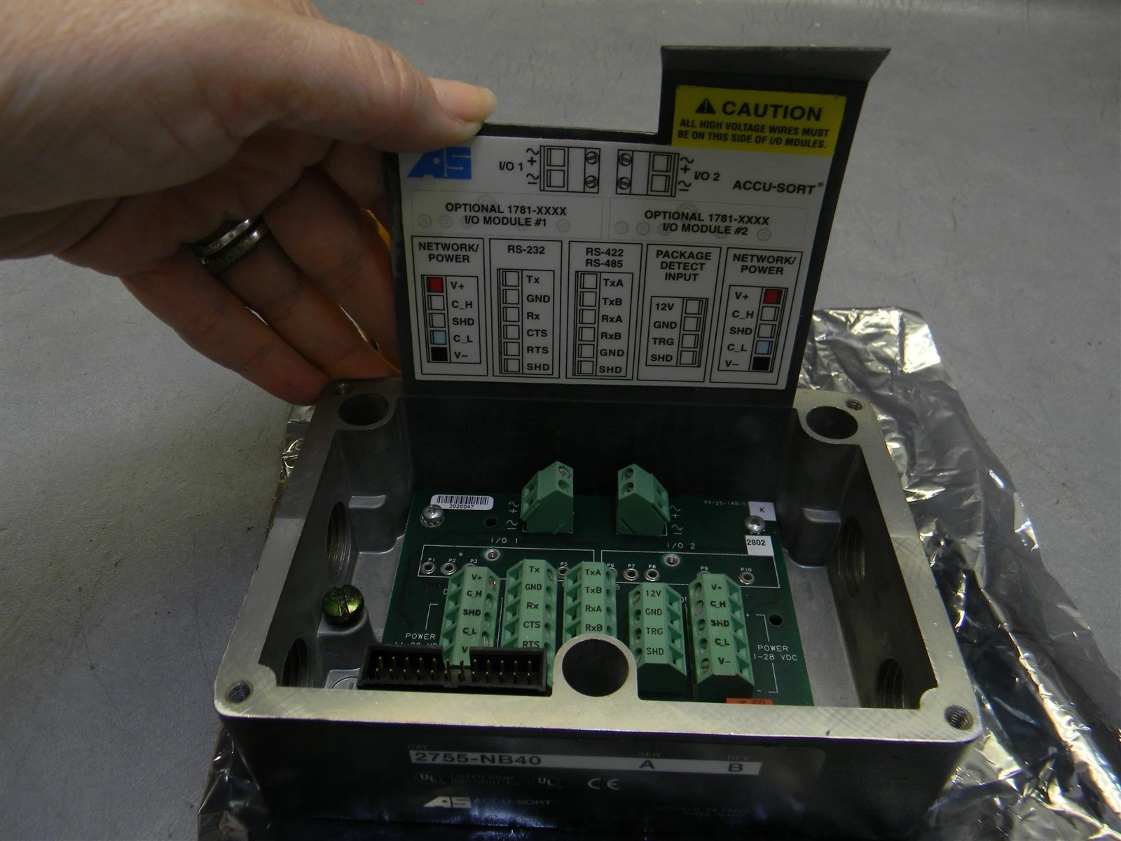 Accu-Sort 2755-NB40 Ser A Rev B AdaptaScan Wiring Base Bar code Accessory - product detail image 3