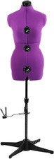 Dress Forms for Sewing, Purple Female Mannequin Adjustable Size 6-14, Pin Able M