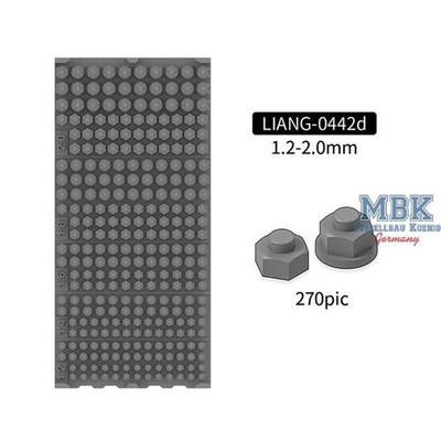 LIANG Model LIANG-0442D Model Nuts and Bolts D 1.2-2.0mm