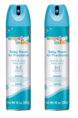 #ad ANGEL OF MINE BABY ROOM 3‑IN‑1 AIR FRESHENER FRESH amp; CLEAN 10oz 2PK🔹 $16.99
