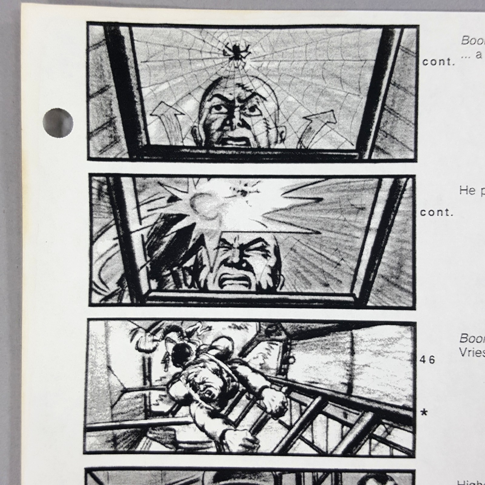 Image 5 of Alien: Resurrection - Production Used Storyboard, Crew Climbs Ladder, Movie Prop