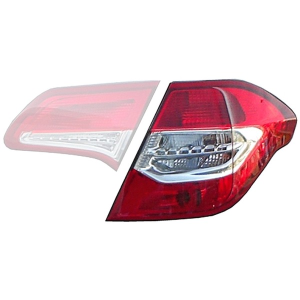 Hella Heckleuchte RüCkleuchte FüR Citroen C4 2 Bis 12.2014 AußEn Rechts 6351.KS-image
